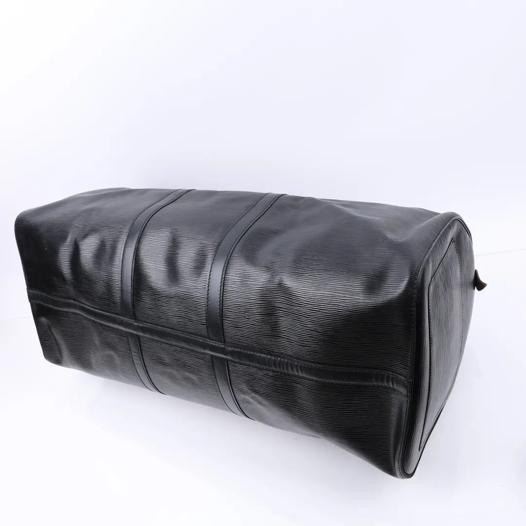 Louis Vuitton Keepall Black Epi Leather Duffle Bag