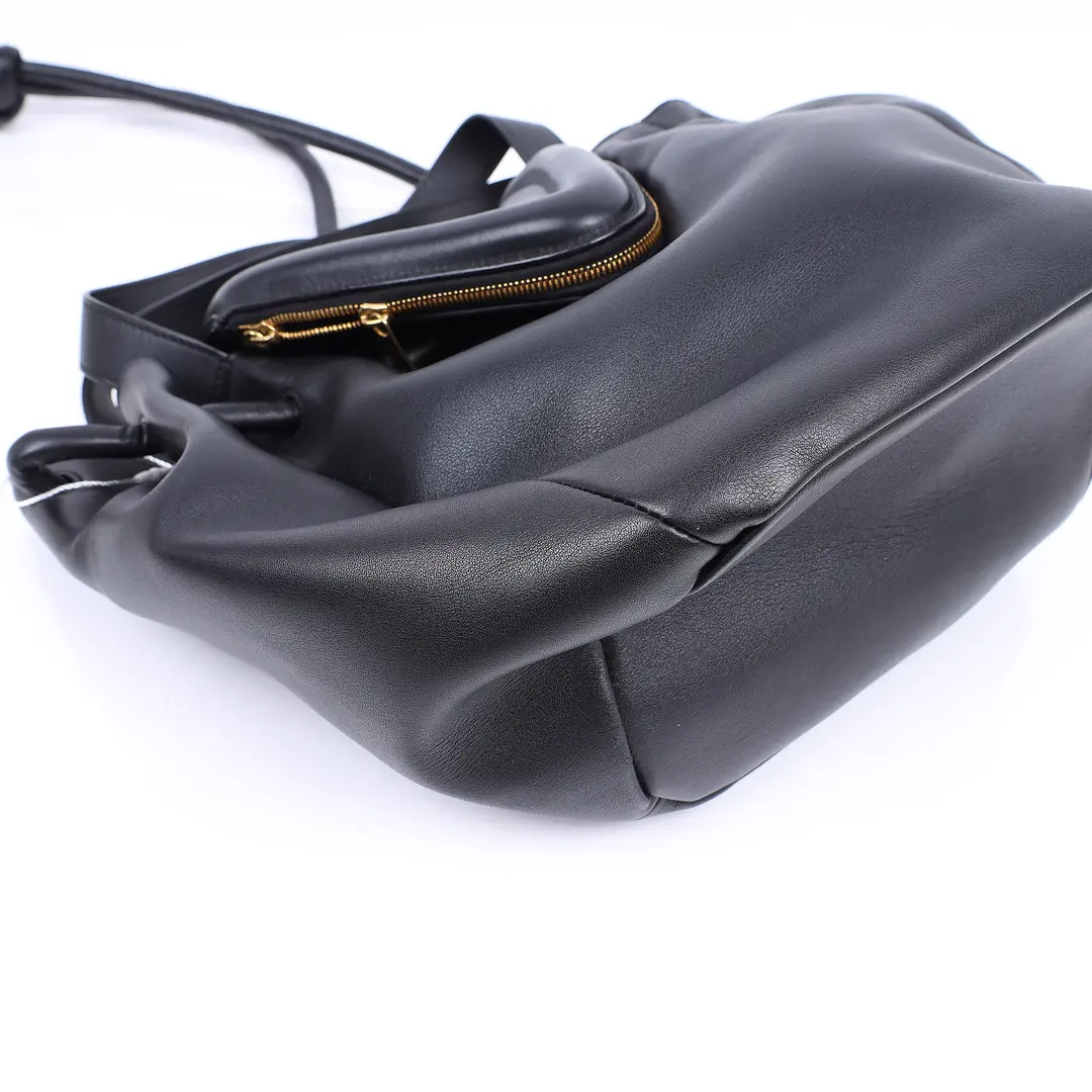 Bottega Veneta Beak Black Leather Shoulder Bag