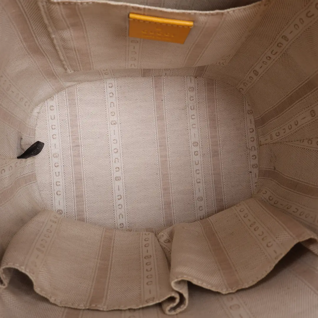 Gucci Microguccissima Yellow Leather Bucket Bag