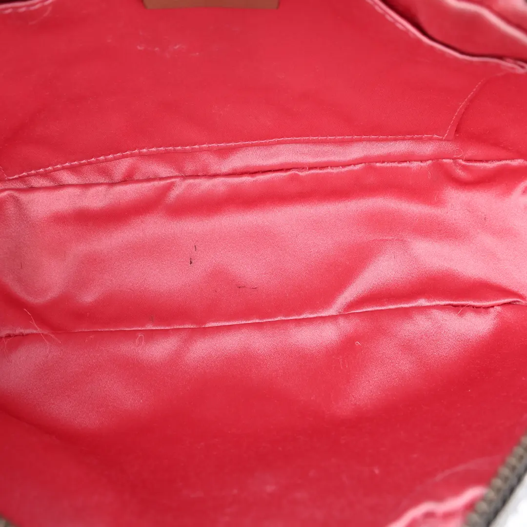 Gucci GG Marmont Silver Metallic Leather Shoulder Bag