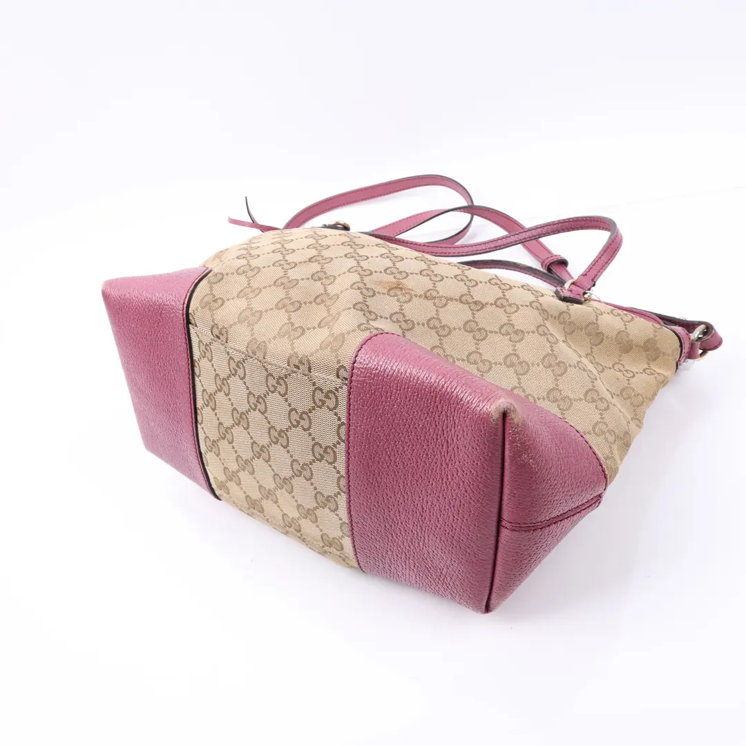 Gucci Bree Pink GG Canvas Shoulder Bag