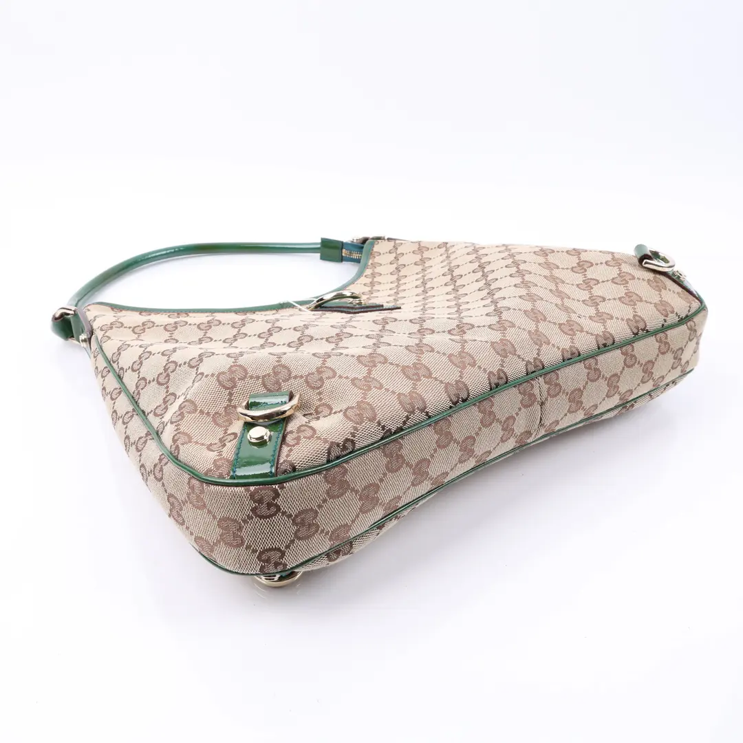 Gucci Abbey Beige GG Canvas Shoulder Bag