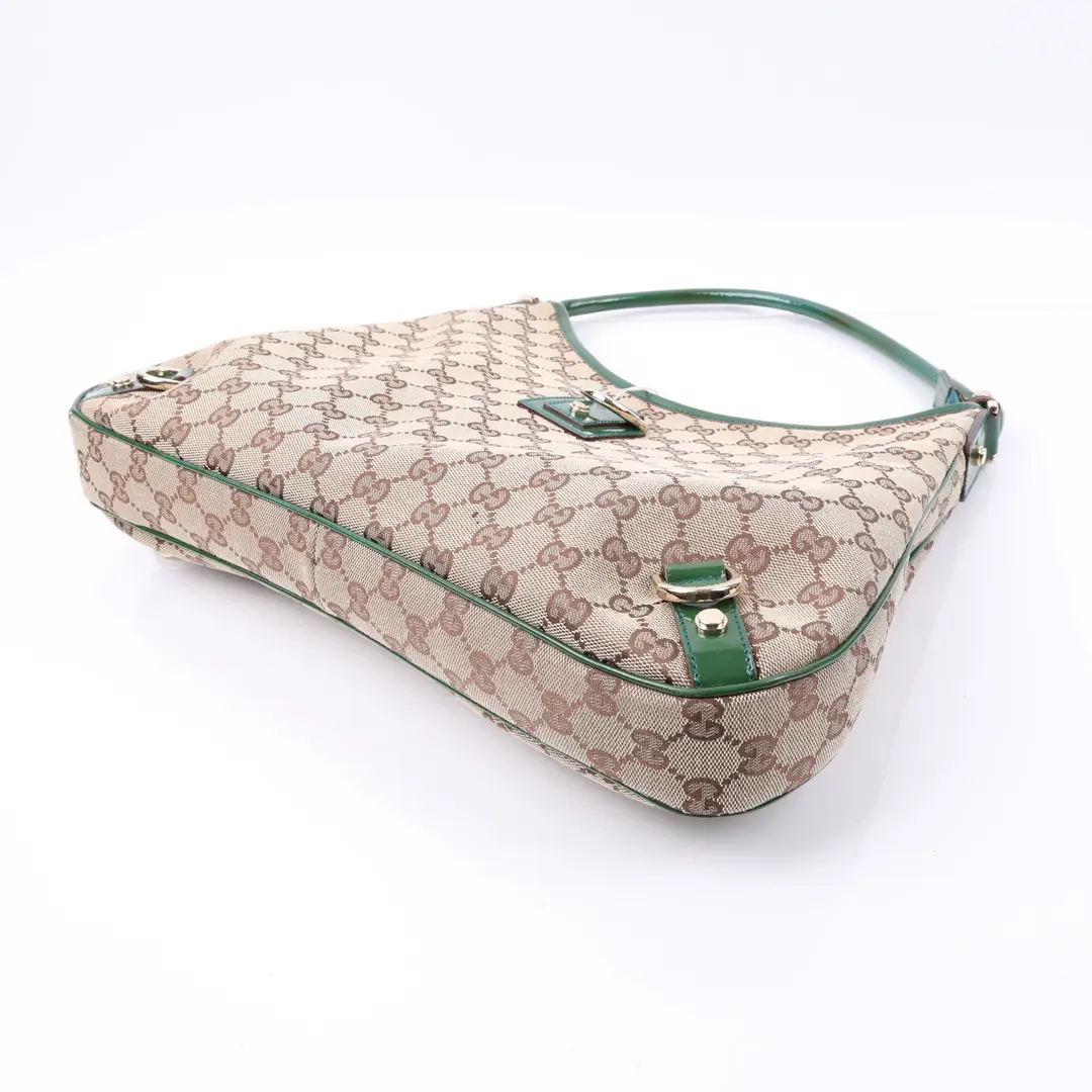 Gucci Abbey Beige GG Canvas Shoulder Bag