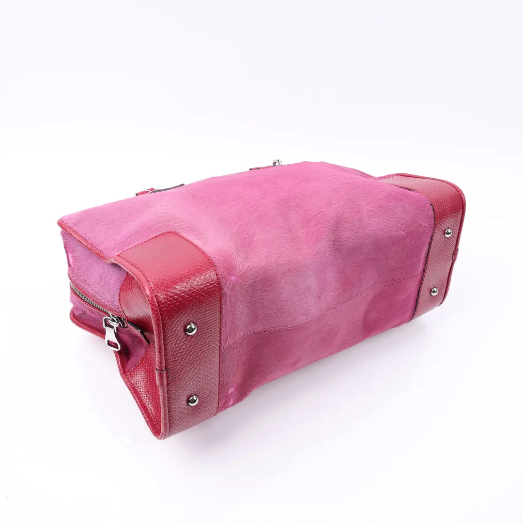 Loewe Amazona Pink Pony Hair Handbag