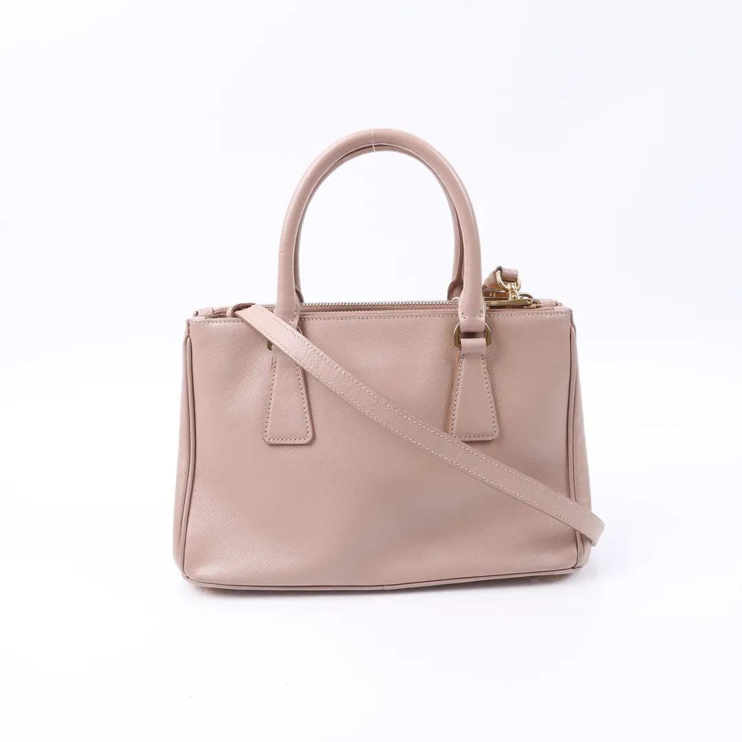 Prada Galleria Pink Saffiano Leather Handbag