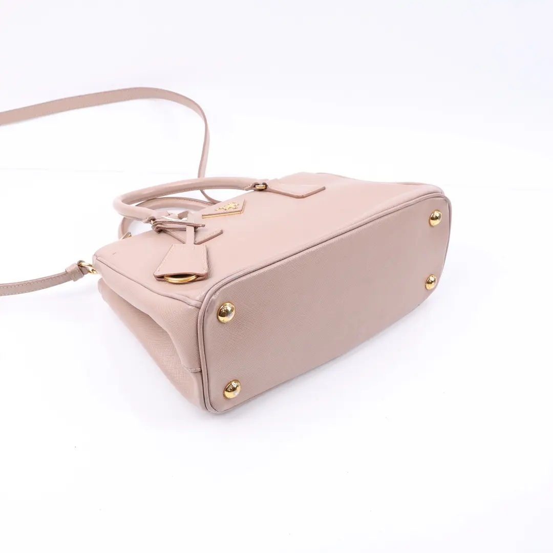 Prada Galleria Pink Saffiano Leather Handbag