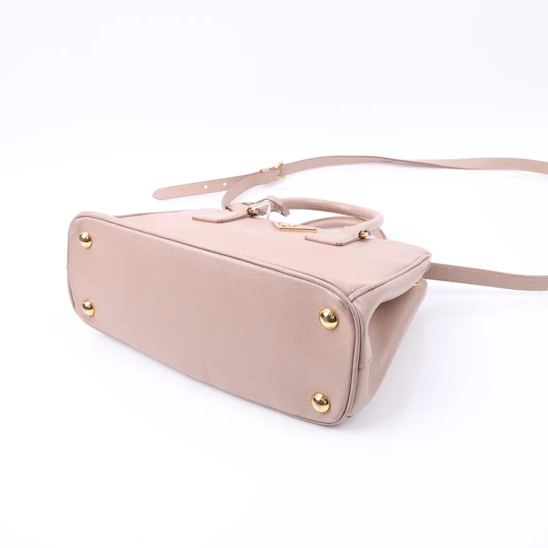 Prada Galleria Pink Saffiano Leather Handbag