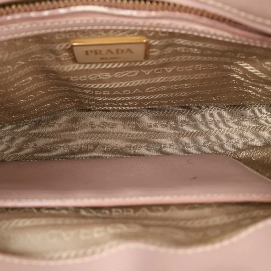 Prada Galleria Pink Saffiano Leather Handbag