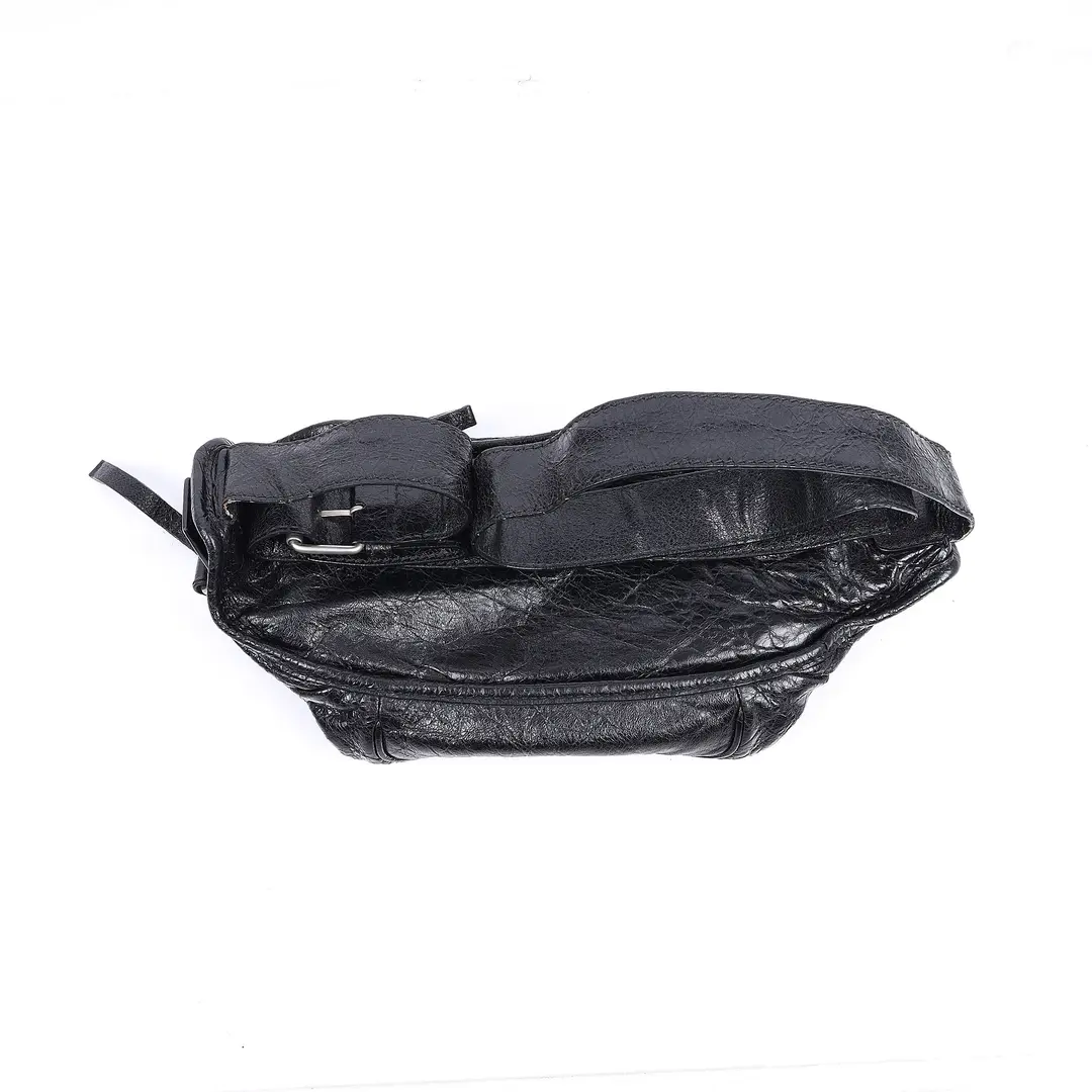 Balenciaga Explorer Black Leather Belt Bag