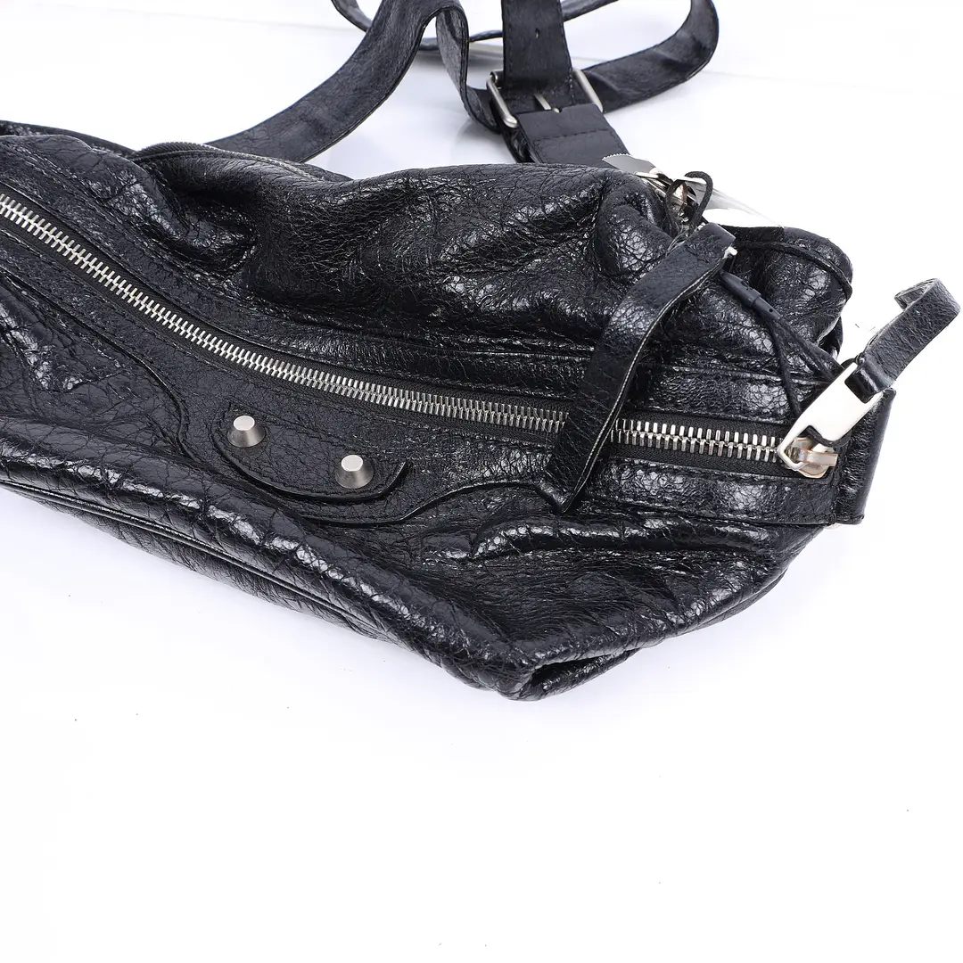 Balenciaga Explorer Black Leather Belt Bag