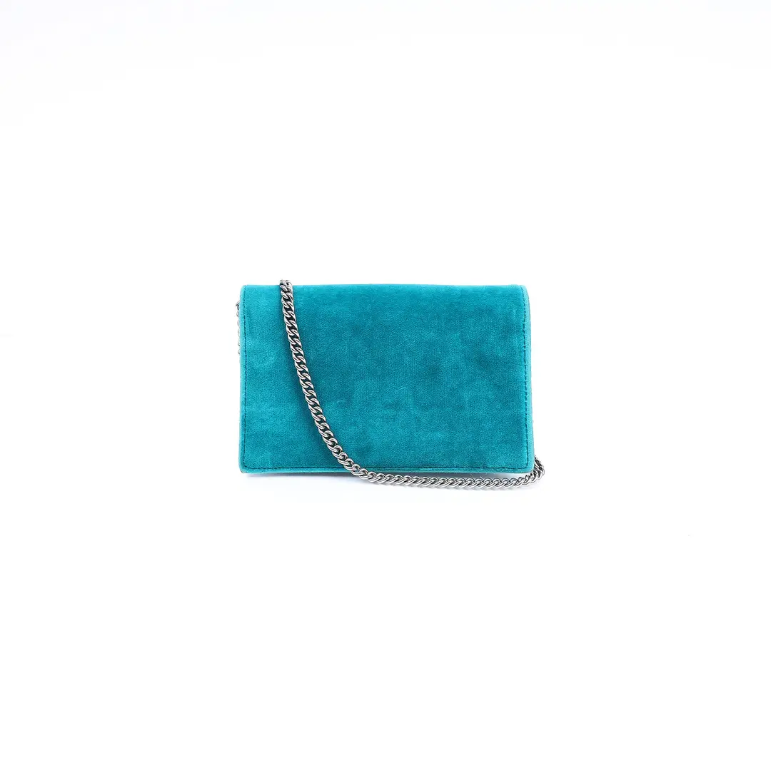 Gucci Dionysus Blue Velvet Shoulder Bag