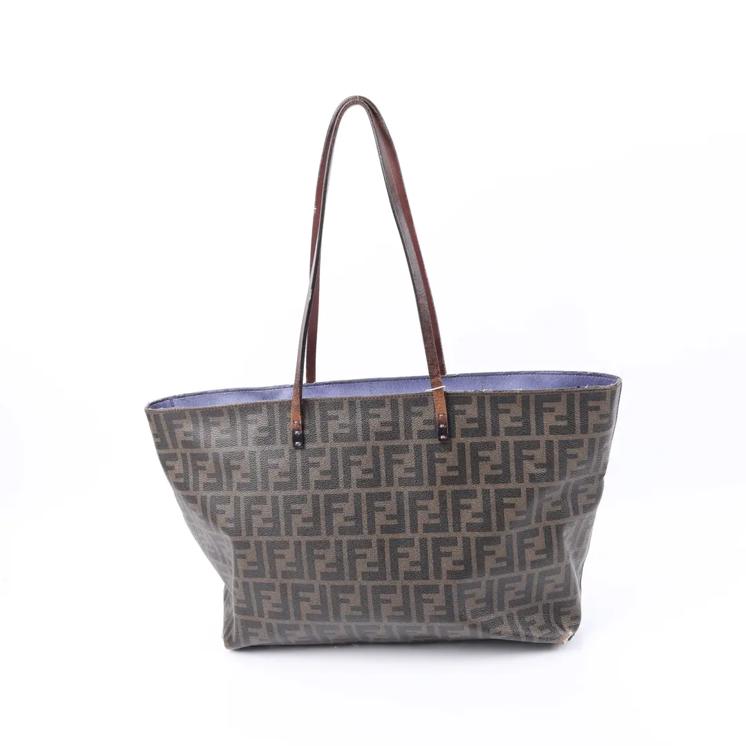 Fendi Zucca Monogram Brown Canvas Tote Bag