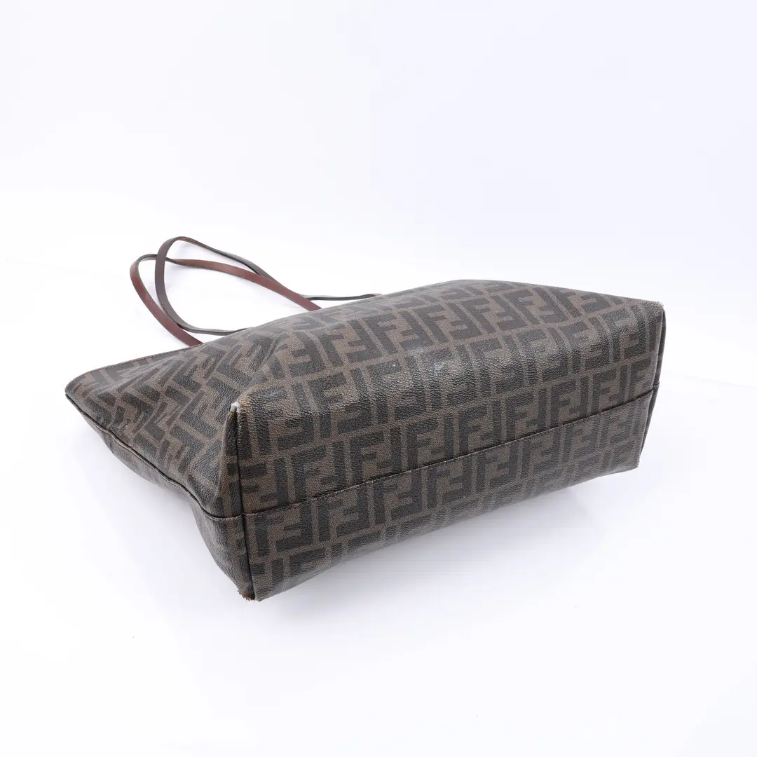 Fendi Zucca Monogram Brown Canvas Tote Bag