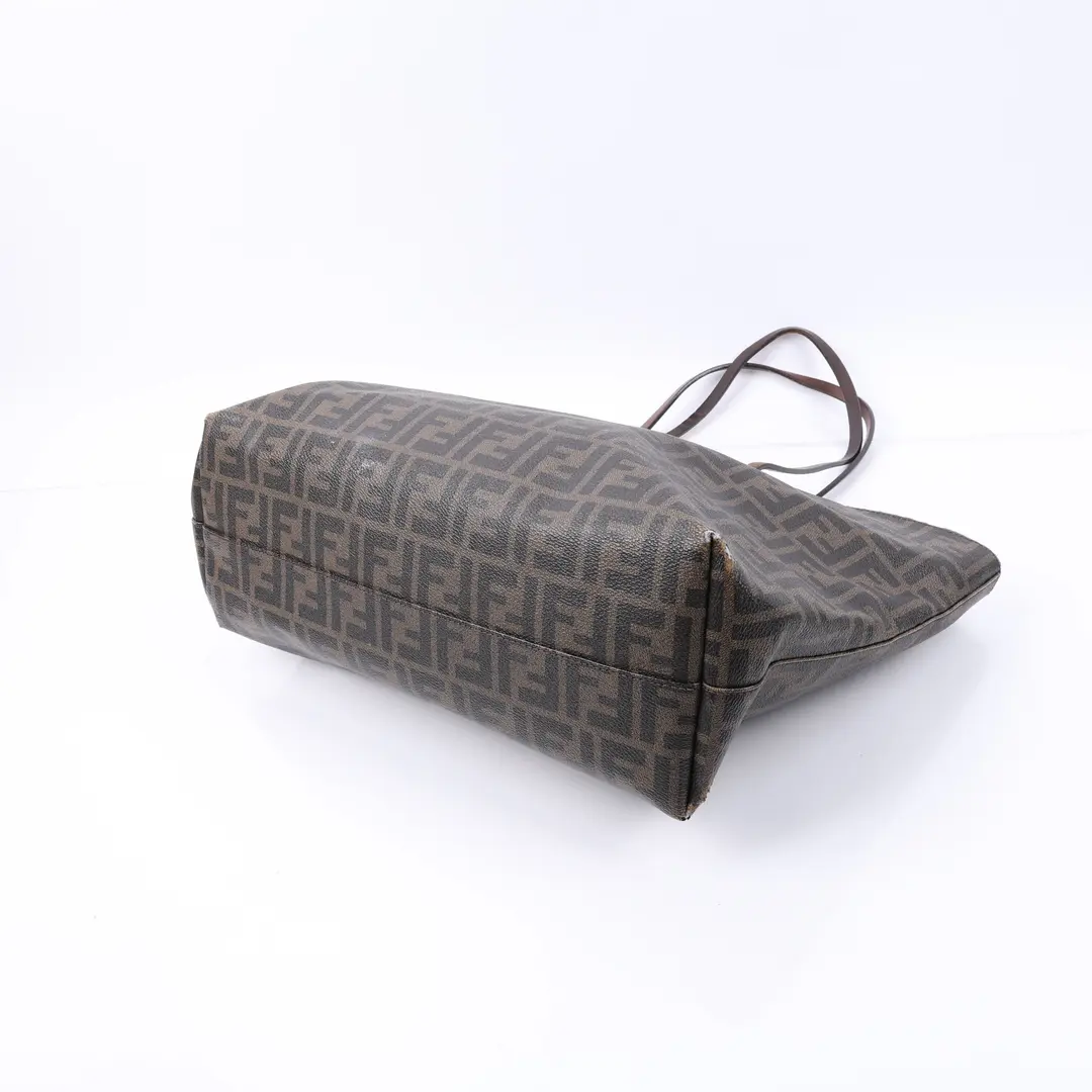Fendi Zucca Monogram Brown Canvas Tote Bag