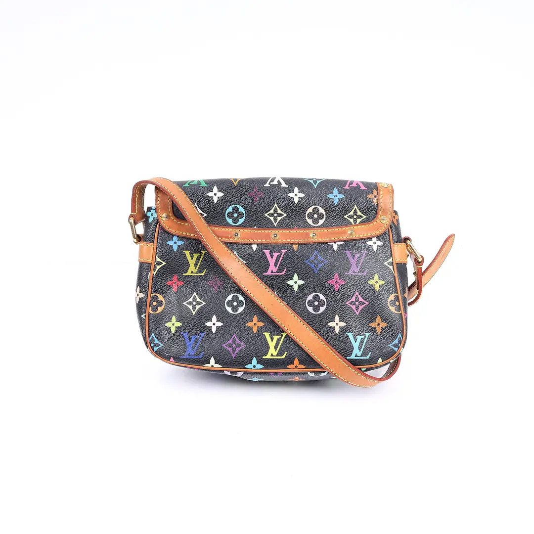 Louis Vuitton Sologne Black Monogram Multicolore Shoulder Bag