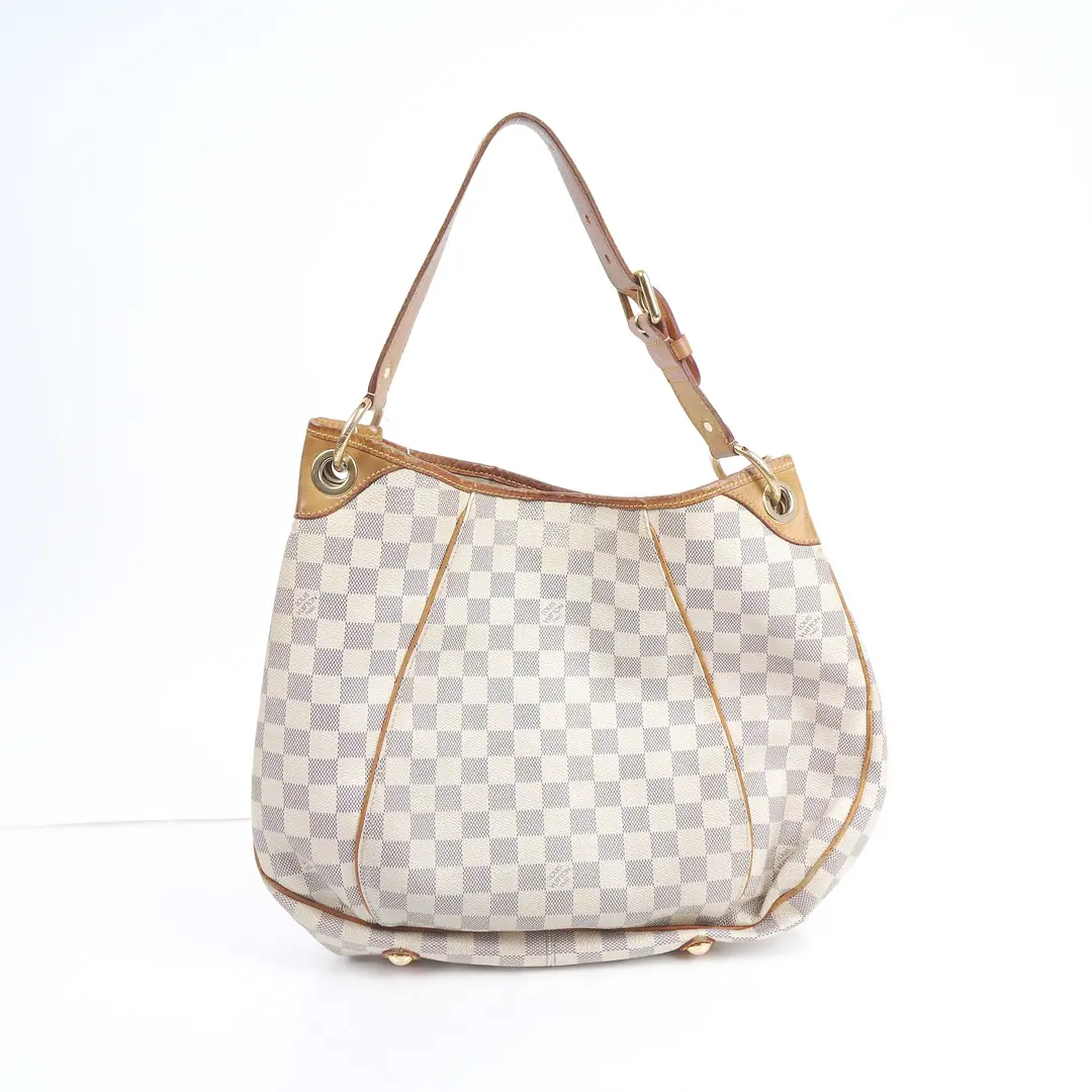 Louis Vuitton Galliera PM Beige Damier Azur Shoulder Bag