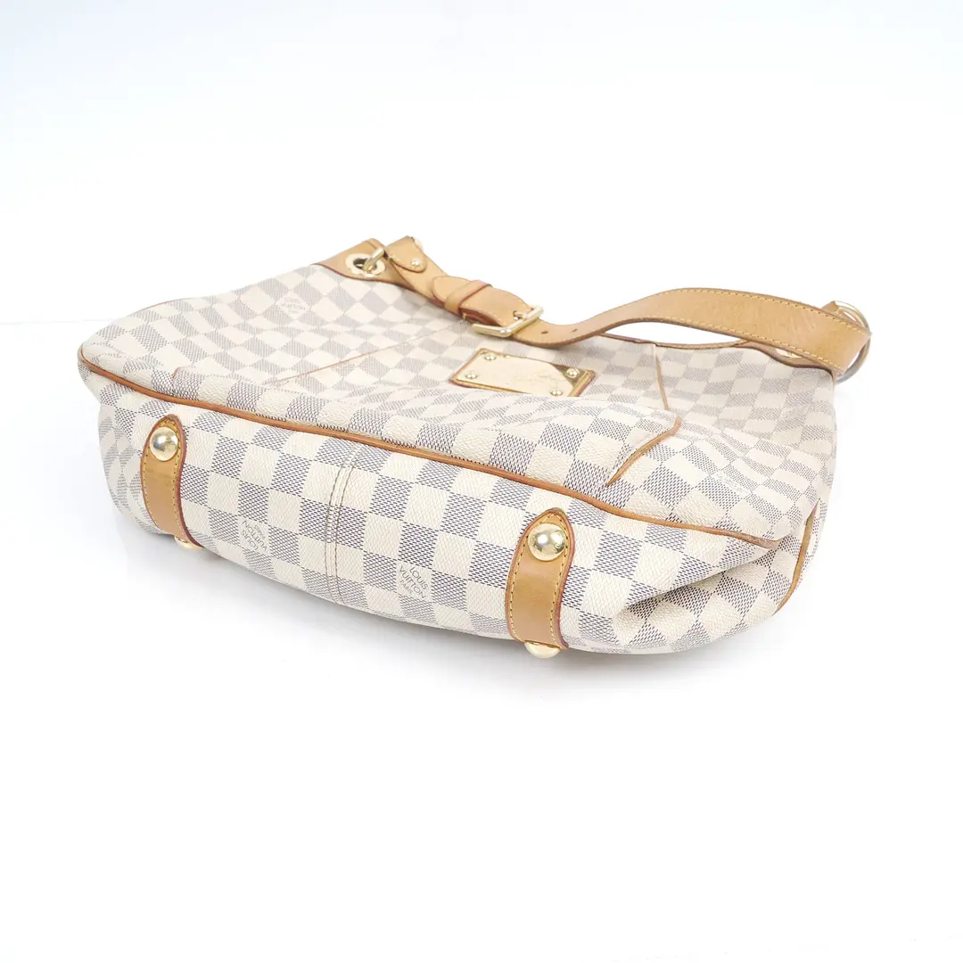 Louis Vuitton Galliera PM Beige Damier Azur Shoulder Bag