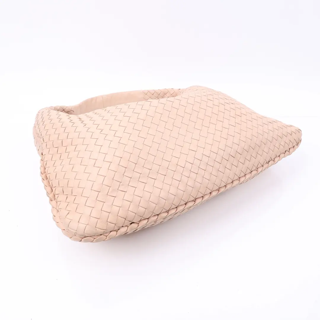 Bottega Veneta Veneta Pink Intrecciato Shoulder Bag