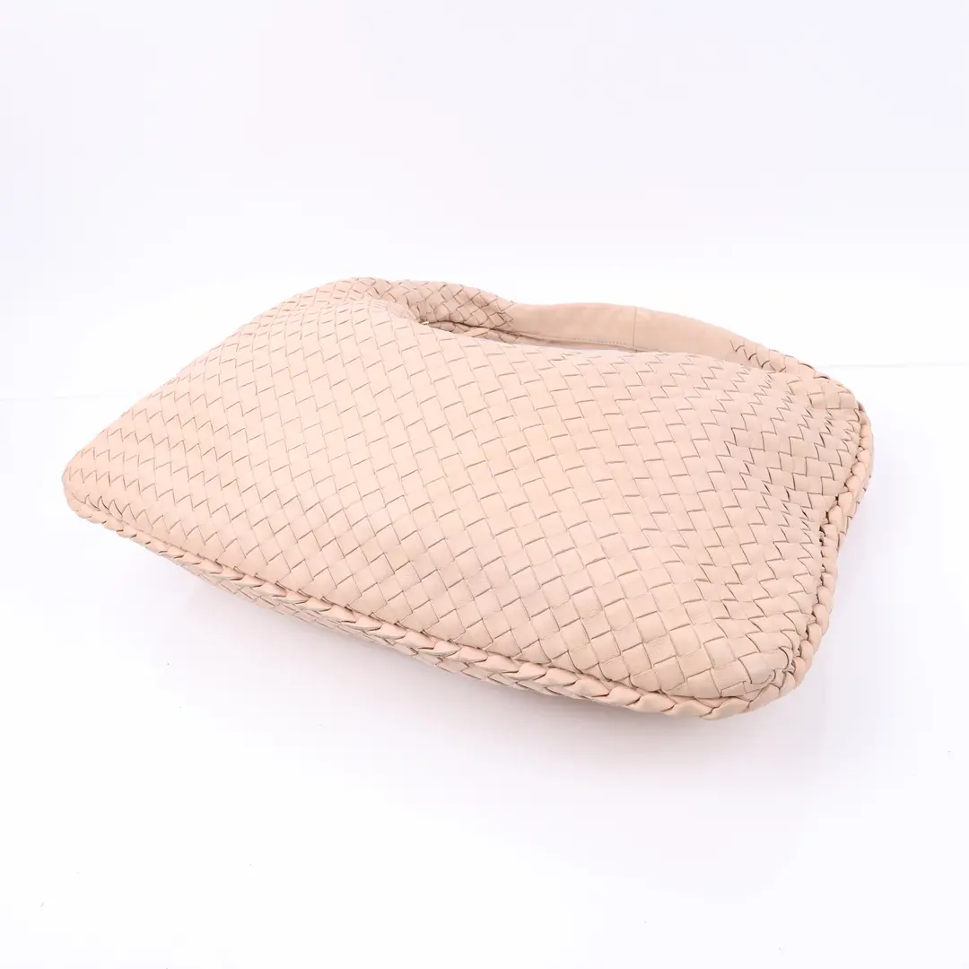 Bottega Veneta Veneta Pink Intrecciato Shoulder Bag