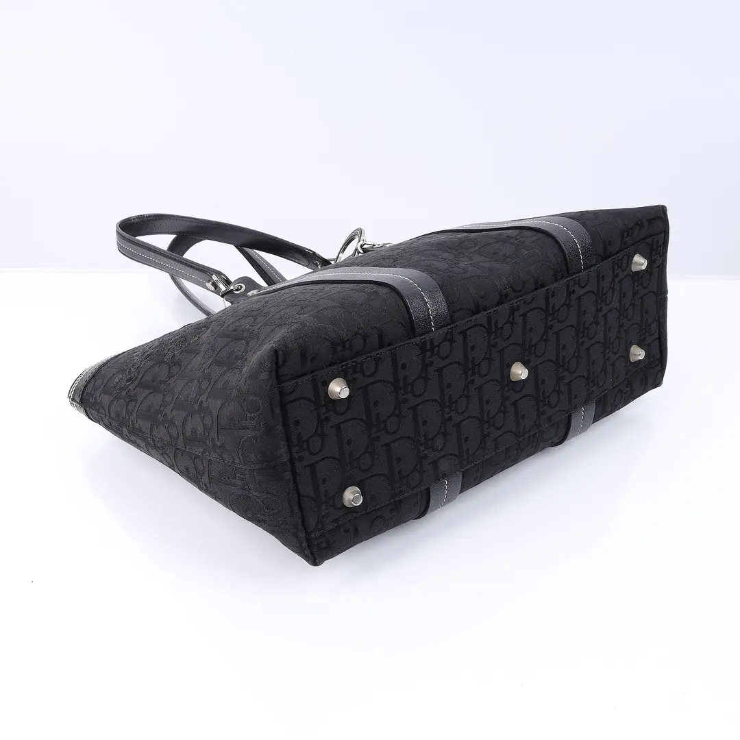 Dior Diorissimo Black Canvas Tote Bag