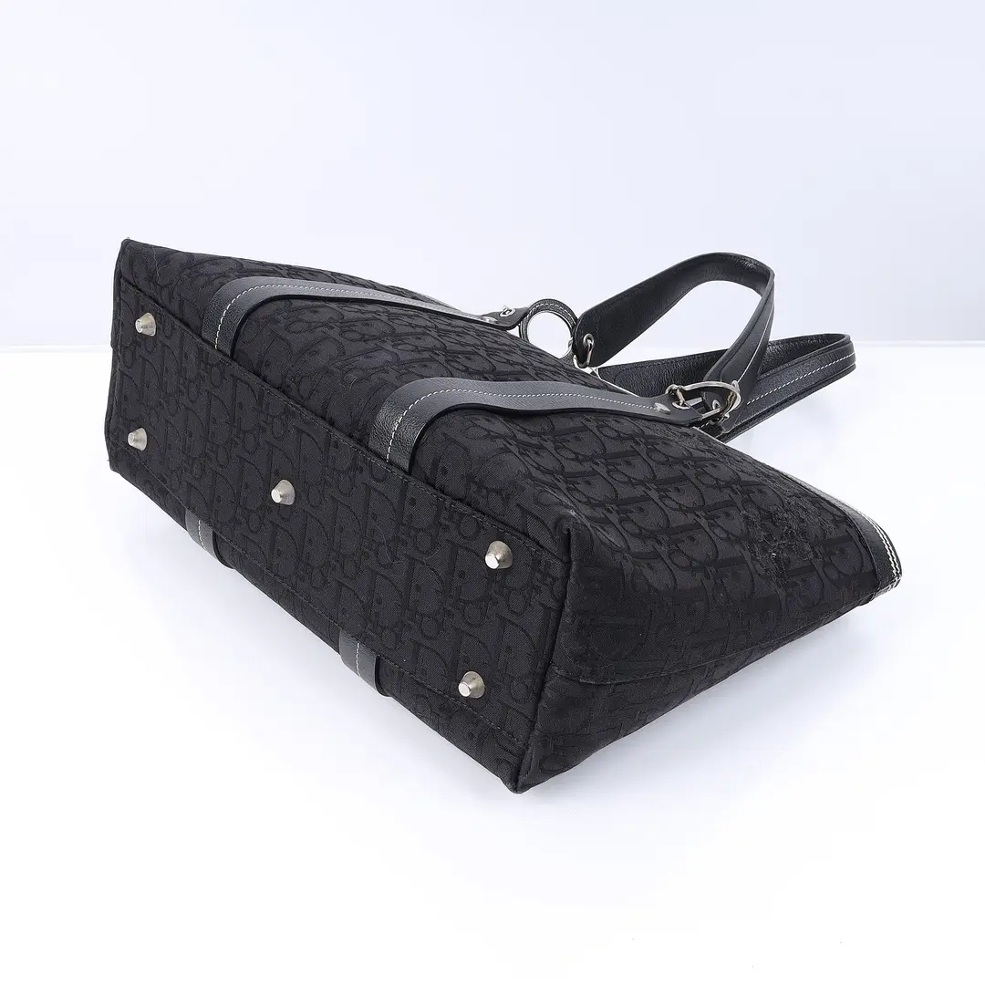 Dior Diorissimo Black Canvas Tote Bag