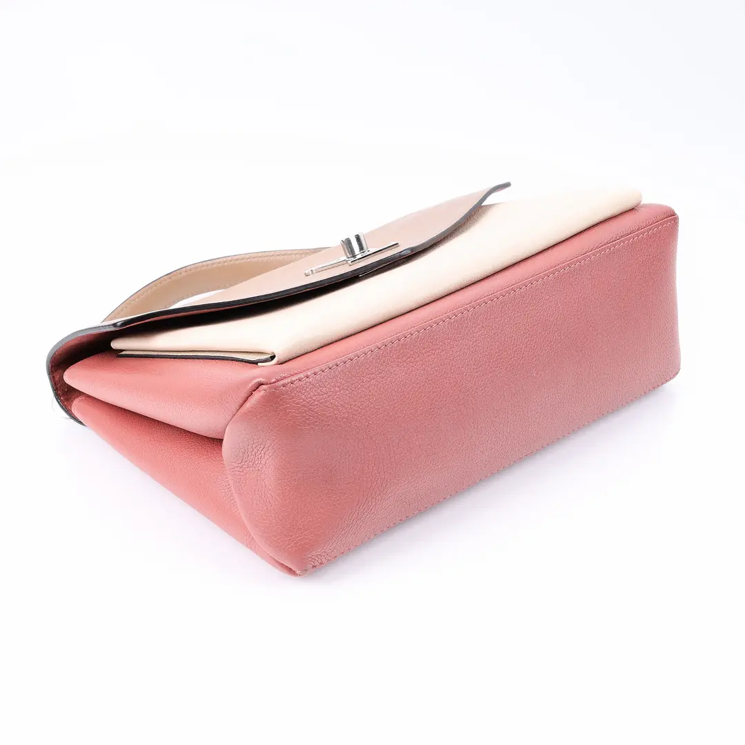 Louis Vuitton Lockme Ever Pink Beige Leather Shoulder Bag