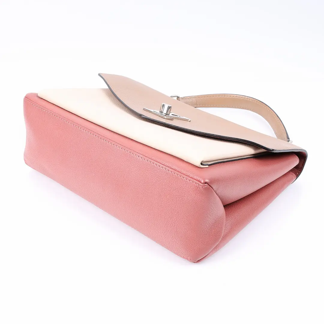 Louis Vuitton Lockme Ever Pink Beige Leather Shoulder Bag