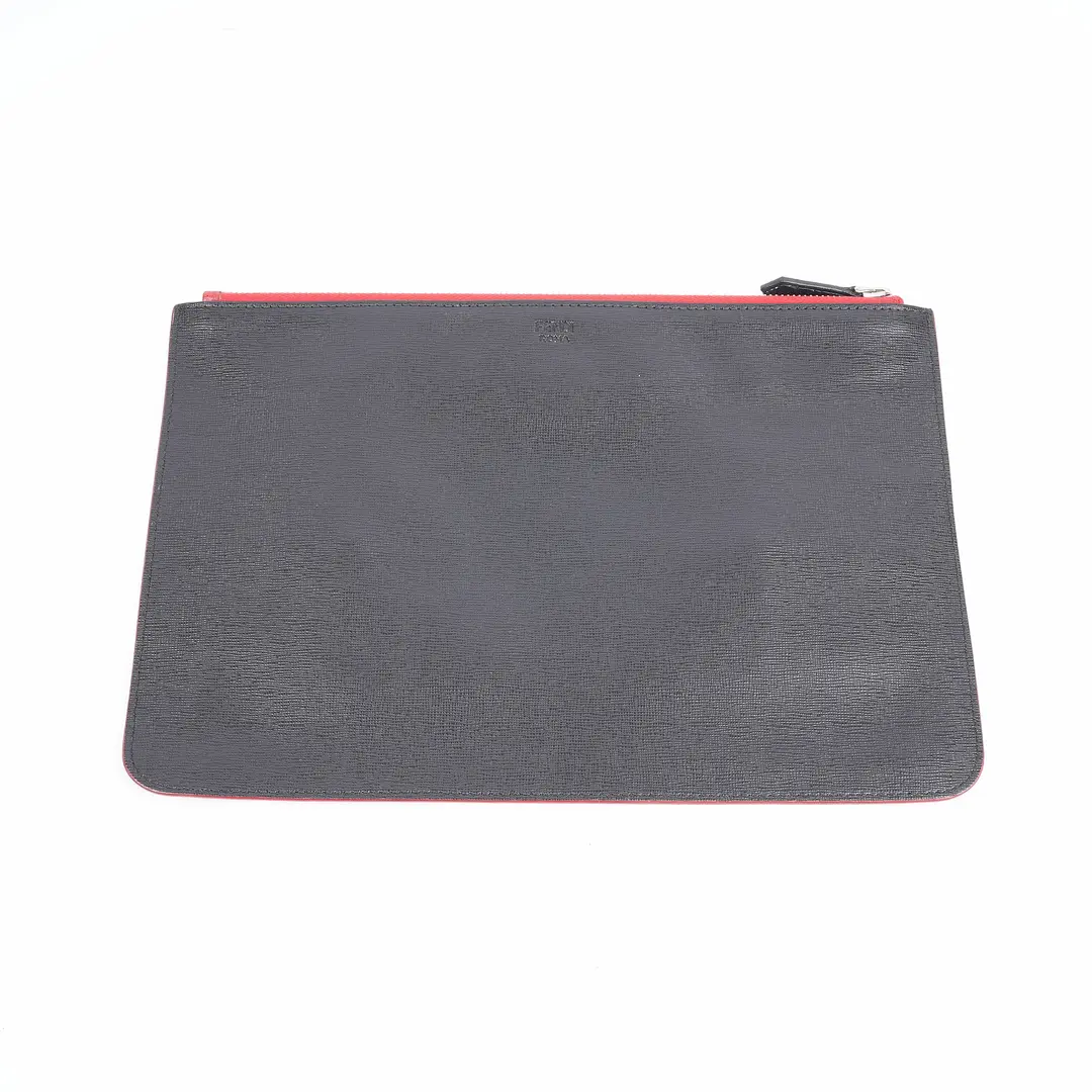 Fendi Monster Eyes Red Leather Clutch