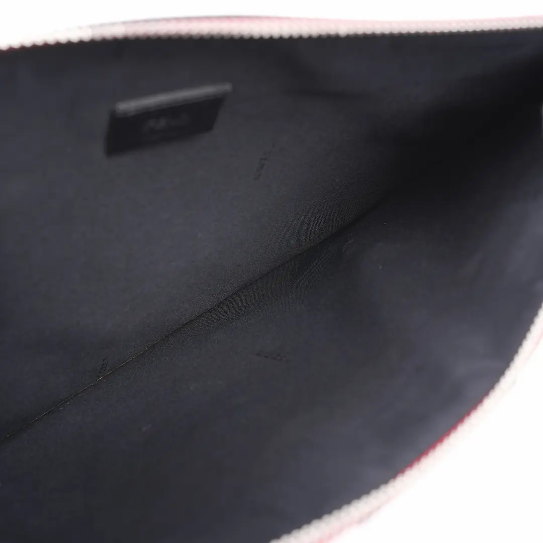 Fendi Monster Eyes Red Leather Clutch