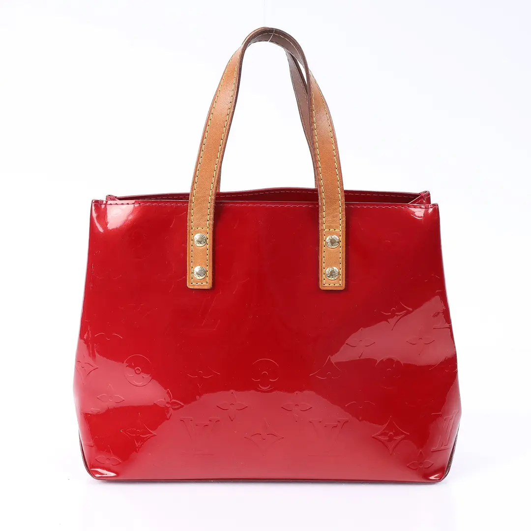 Louis Vuitton Reade PM Red Monogram Vernis Tote Bag