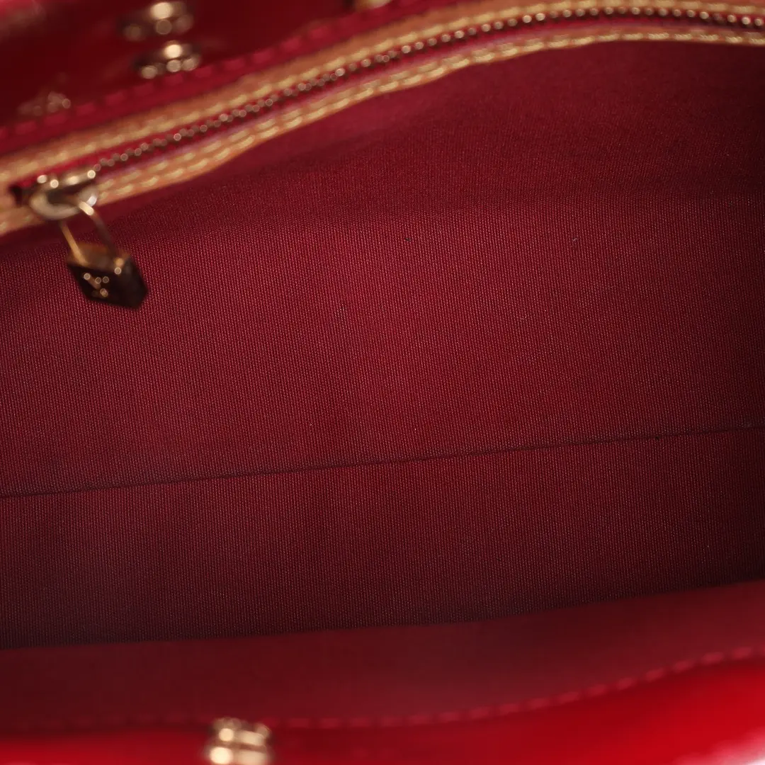 Louis Vuitton Reade PM Red Monogram Vernis Tote Bag