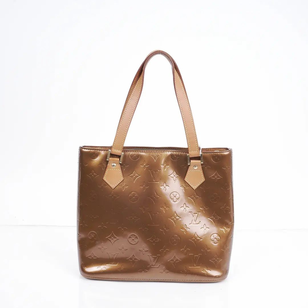 Louis Vuitton Houston Brown Monogram Vernis Tote Bag