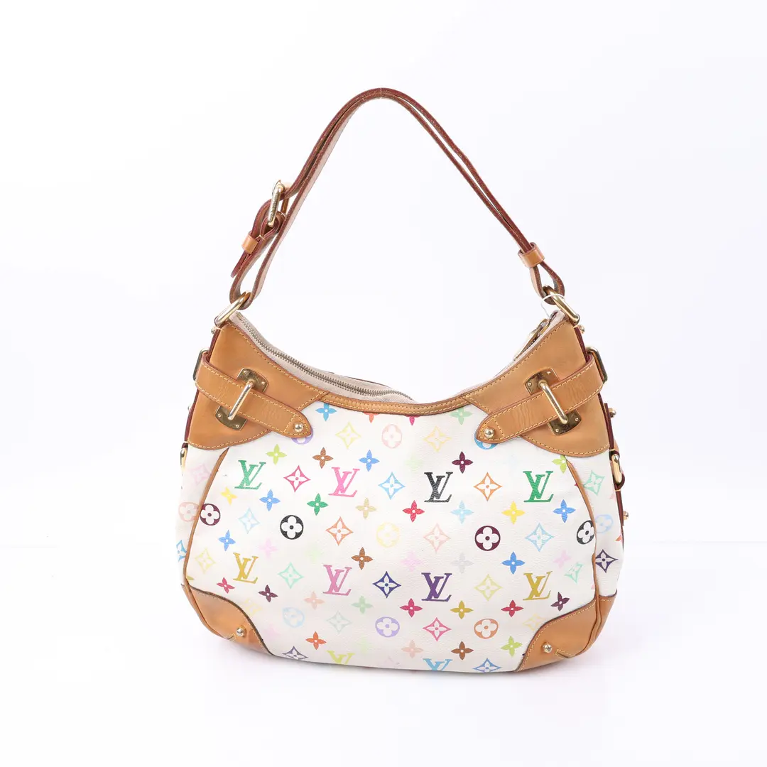 Louis Vuitton Chrissie White Multicolore Canvas Shoulder Bag