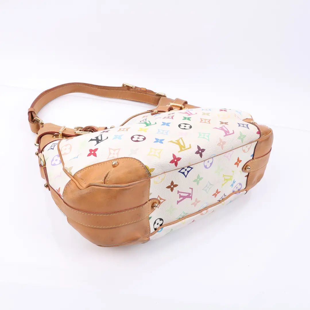 Louis Vuitton Chrissie White Multicolore Canvas Shoulder Bag