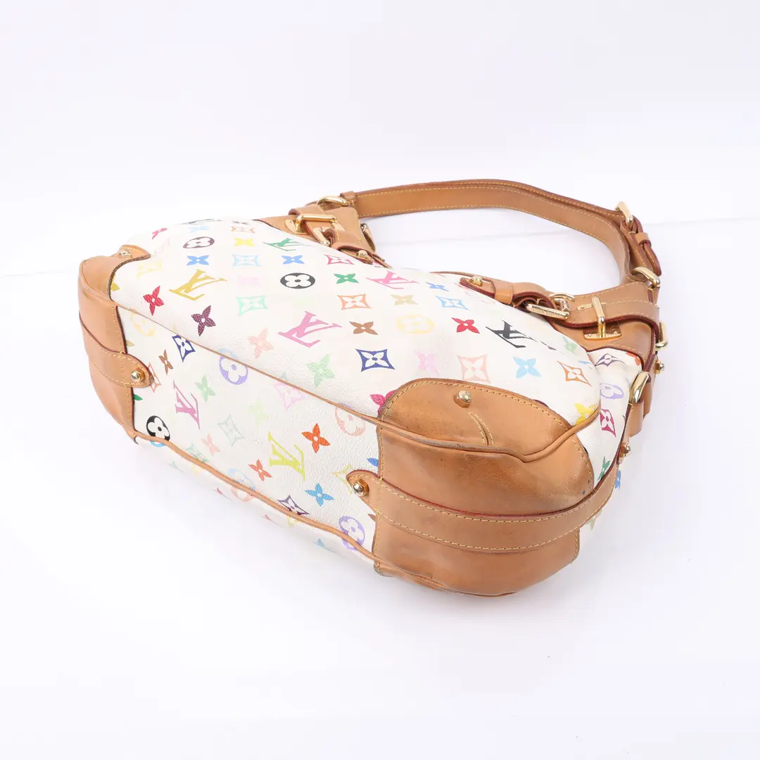 Louis Vuitton Chrissie White Multicolore Canvas Shoulder Bag