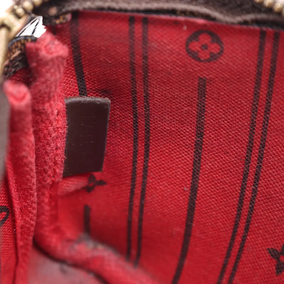 Louis Vuitton Mini Pochette Damier Ebene Brown Pouch