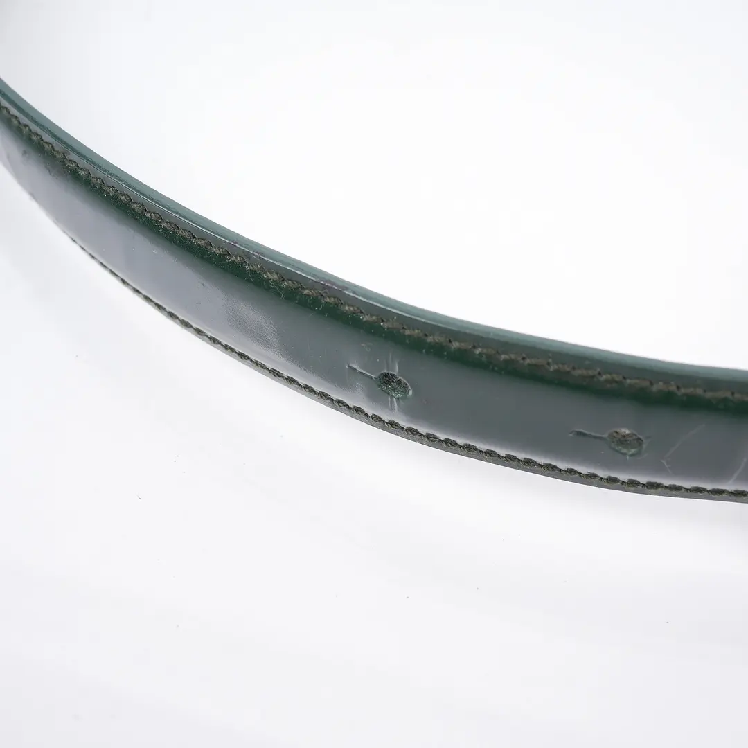 Gucci Interlocking G Green Patent Leather Belt