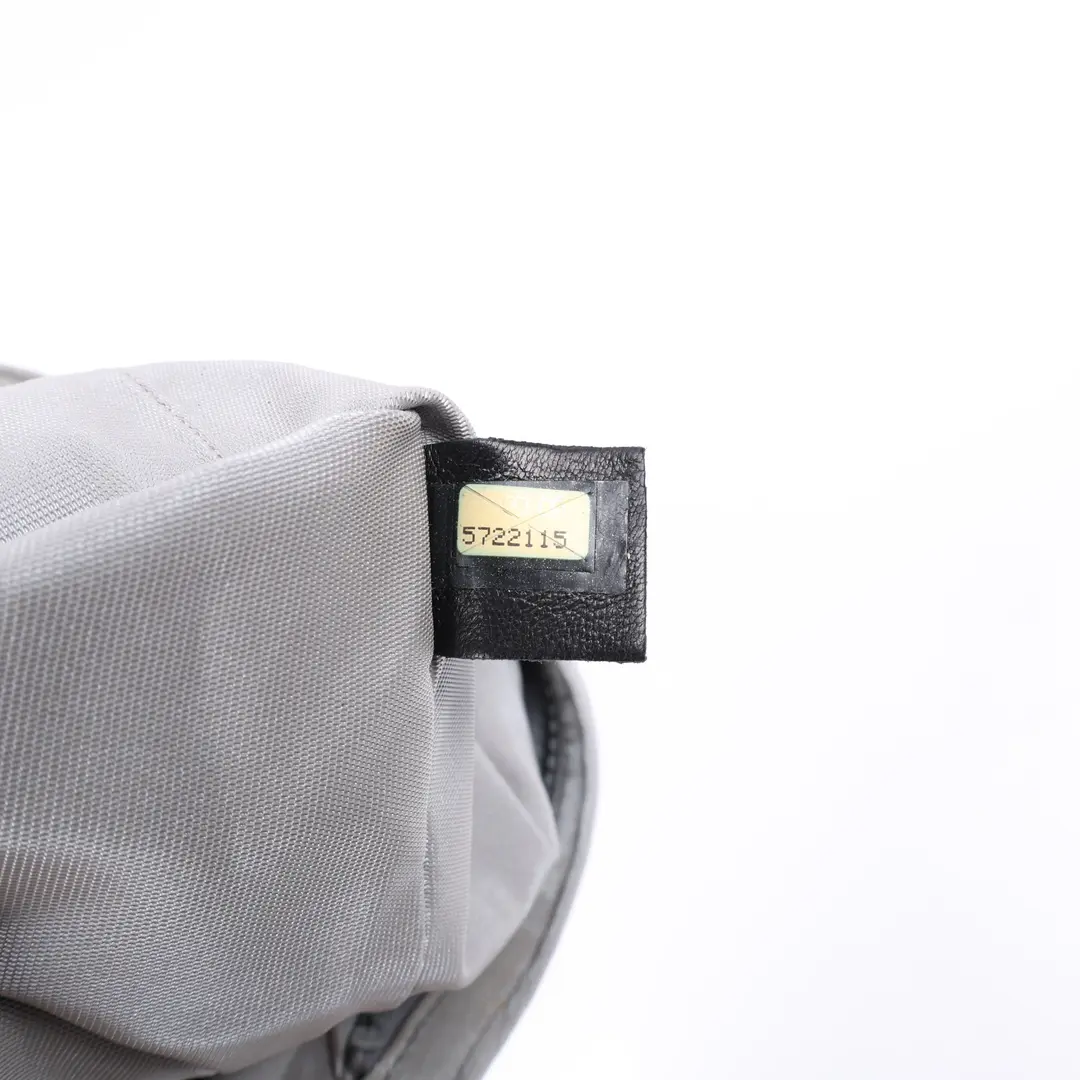 Chanel Vintage Gray Vinyl Logo Tote Bag