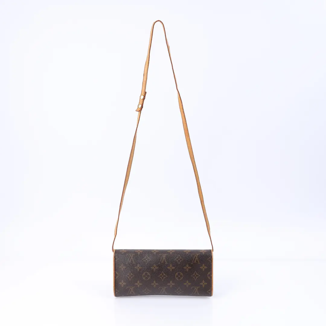 Louis Vuitton Pochette Twin Brown Monogram Shoulder Bag