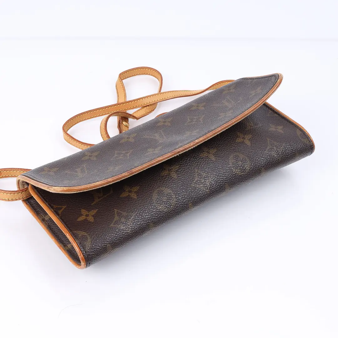 Louis Vuitton Pochette Twin Brown Monogram Shoulder Bag