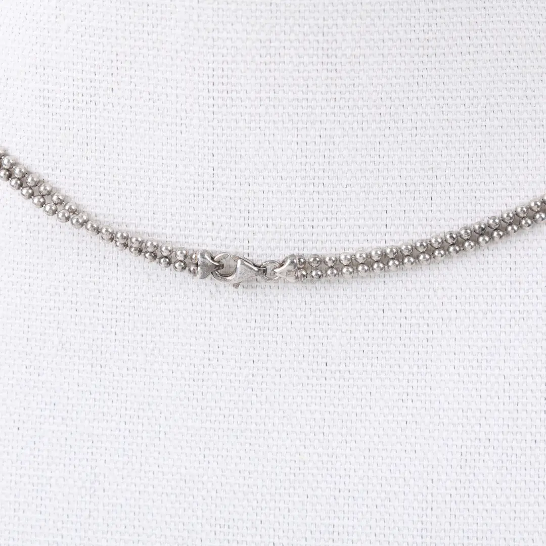 Gucci Tag Pendant Silver Sterling Silver Necklace