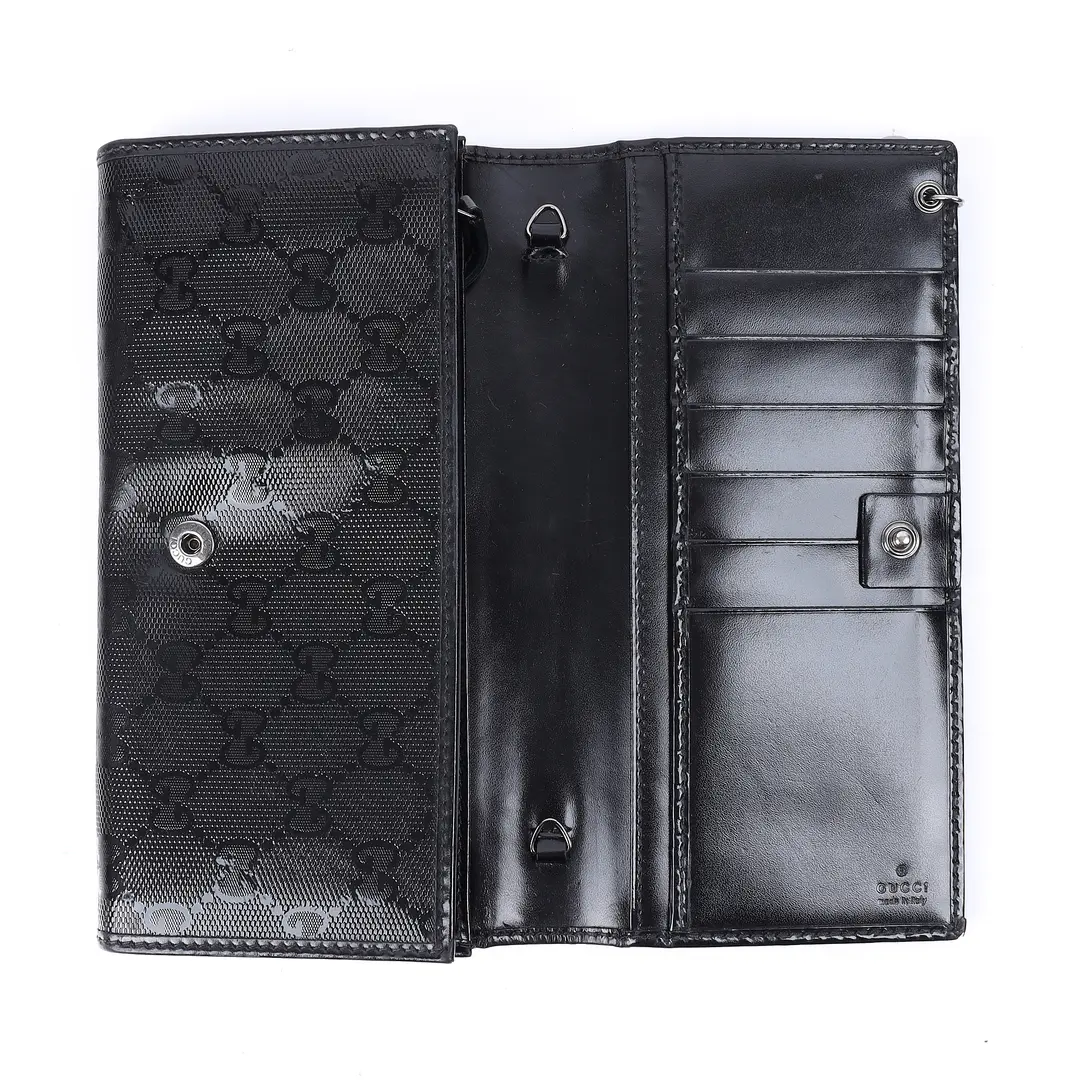 Gucci GG Canvas Black Wallet