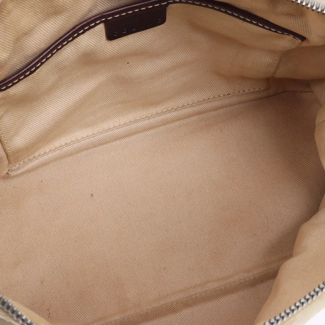 Celine Macadam Beige Canvas Shoulder Bag