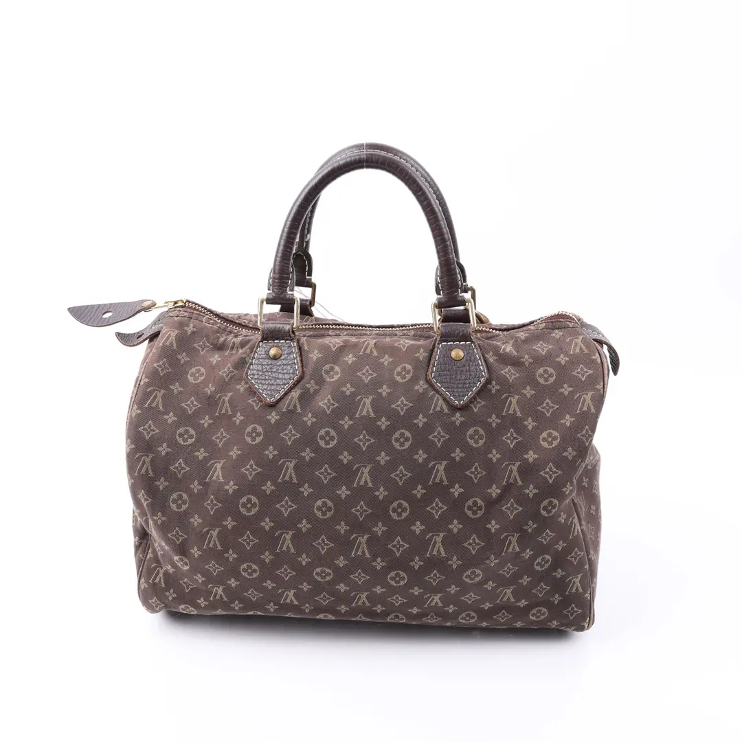 Louis Vuitton Speedy Brown Monogram Mini Lin Handbag