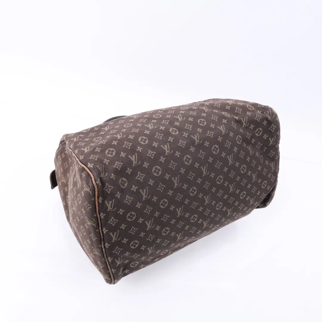Louis Vuitton Speedy Brown Monogram Mini Lin Handbag