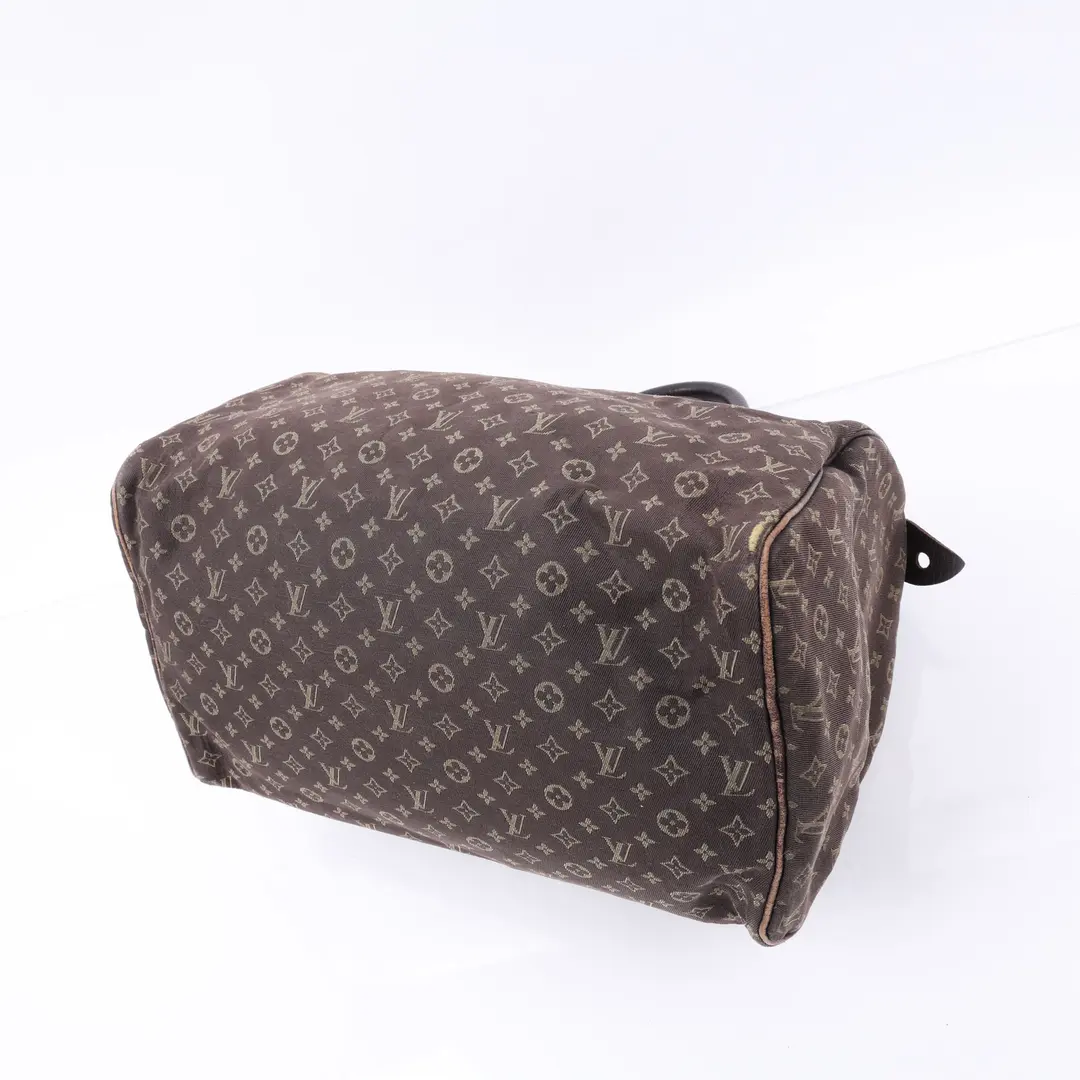 Louis Vuitton Speedy Brown Monogram Mini Lin Handbag