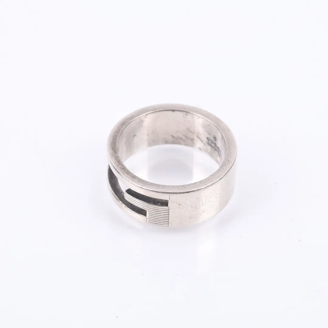 Gucci G Logo Silver Ring