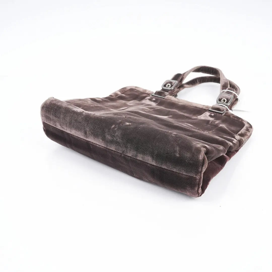 Prada Velvet Frame Brown Handbag