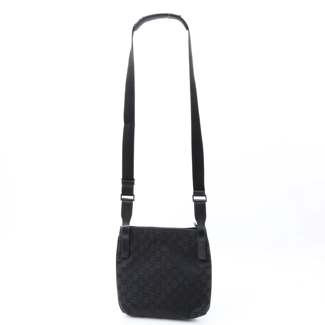 Gucci GG Canvas Black Messenger Shoulder Bag