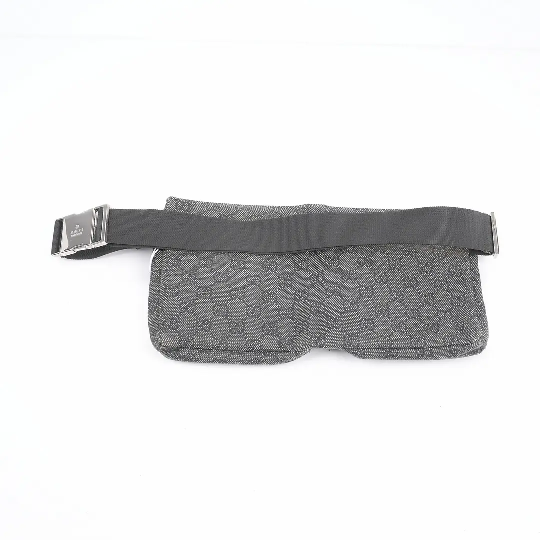 Gucci GG Canvas Black Belt Bag